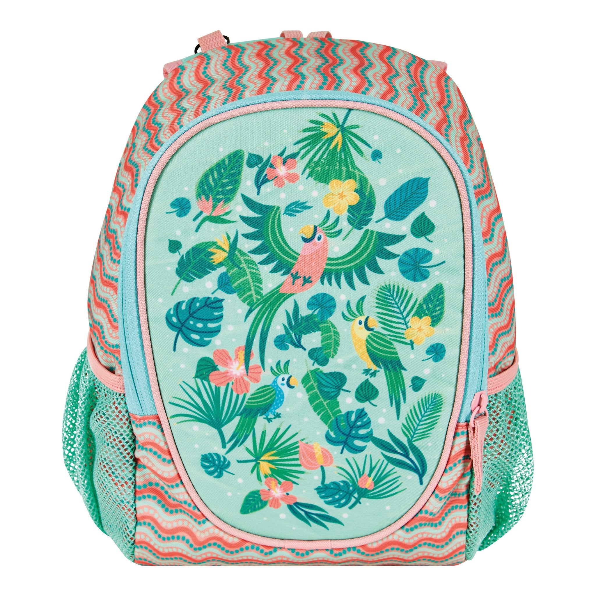 Herlitz Rookie Sweet Jungle Mochila Escolar Verde, Durazno Poliéster