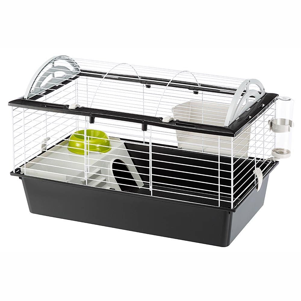 EAN 8010690092546 - Ferplast Casita 80 Cobaya Negro, Blanco imagen 1