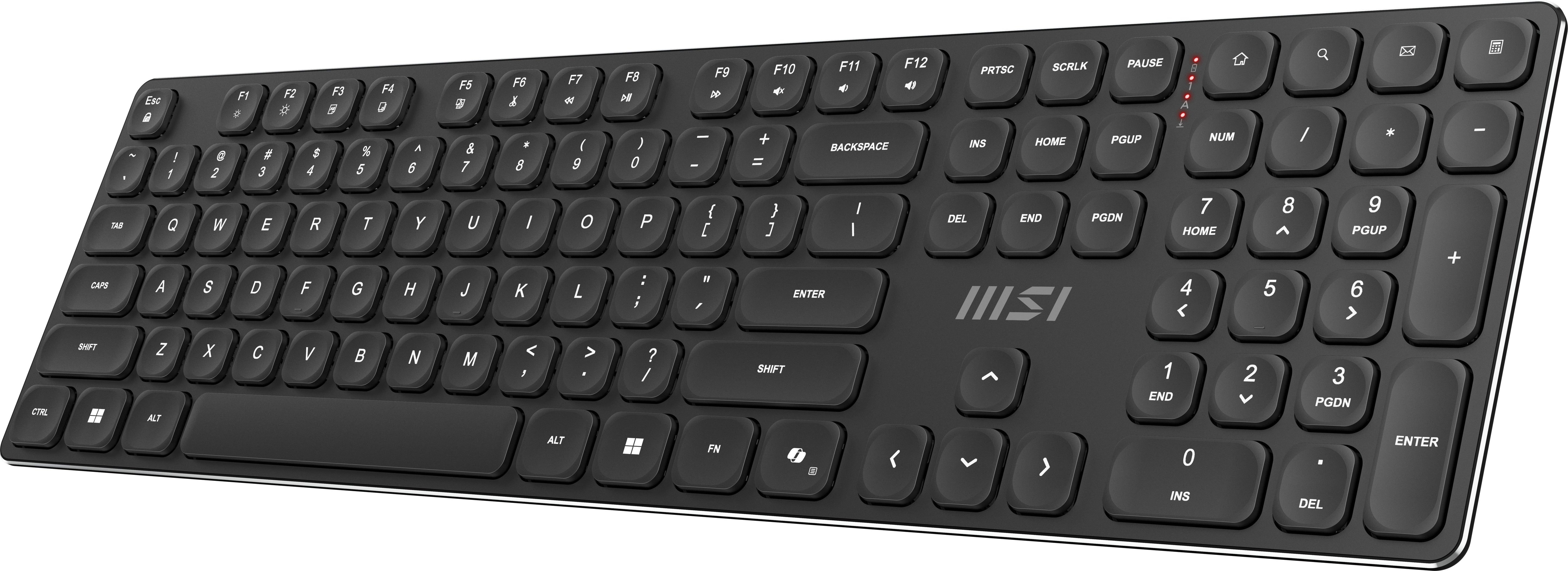 EAN 4711377367042 - MSI FORGE K210 WIRELESS COMBO teclado Ratón incluido Hogar / Oficina USB QWERTY Inglés de EE. UU. Negro imagen 9
