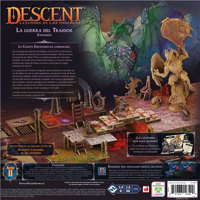 Juego De Mesa Descent: La Guerra Del Traidor Edad Recomendada 14 Años