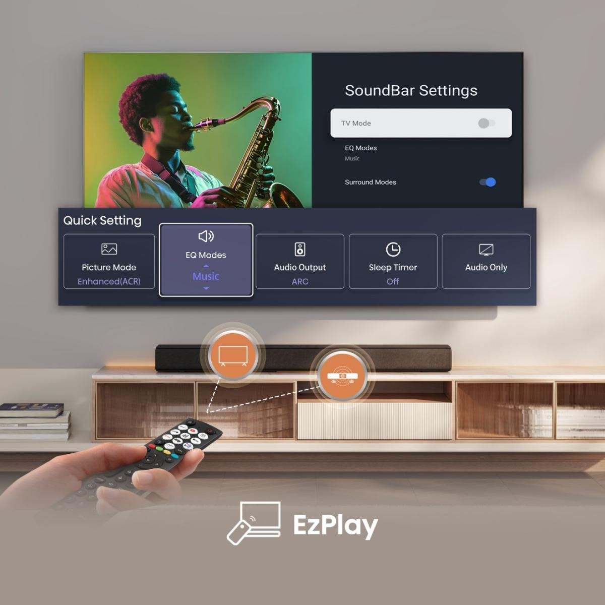 Hisense Hs1000 Soundbar (Negro, Bluetooth, Hdmi, Usb, Aux, Optisch) Hs1000