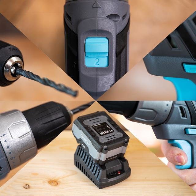 Cecotec Cecoraptor Perfect Drill 4020 Advance Taladro Percutor Inalambrico - Torque 46nm - Velocidad 1550rpm - Bateria
