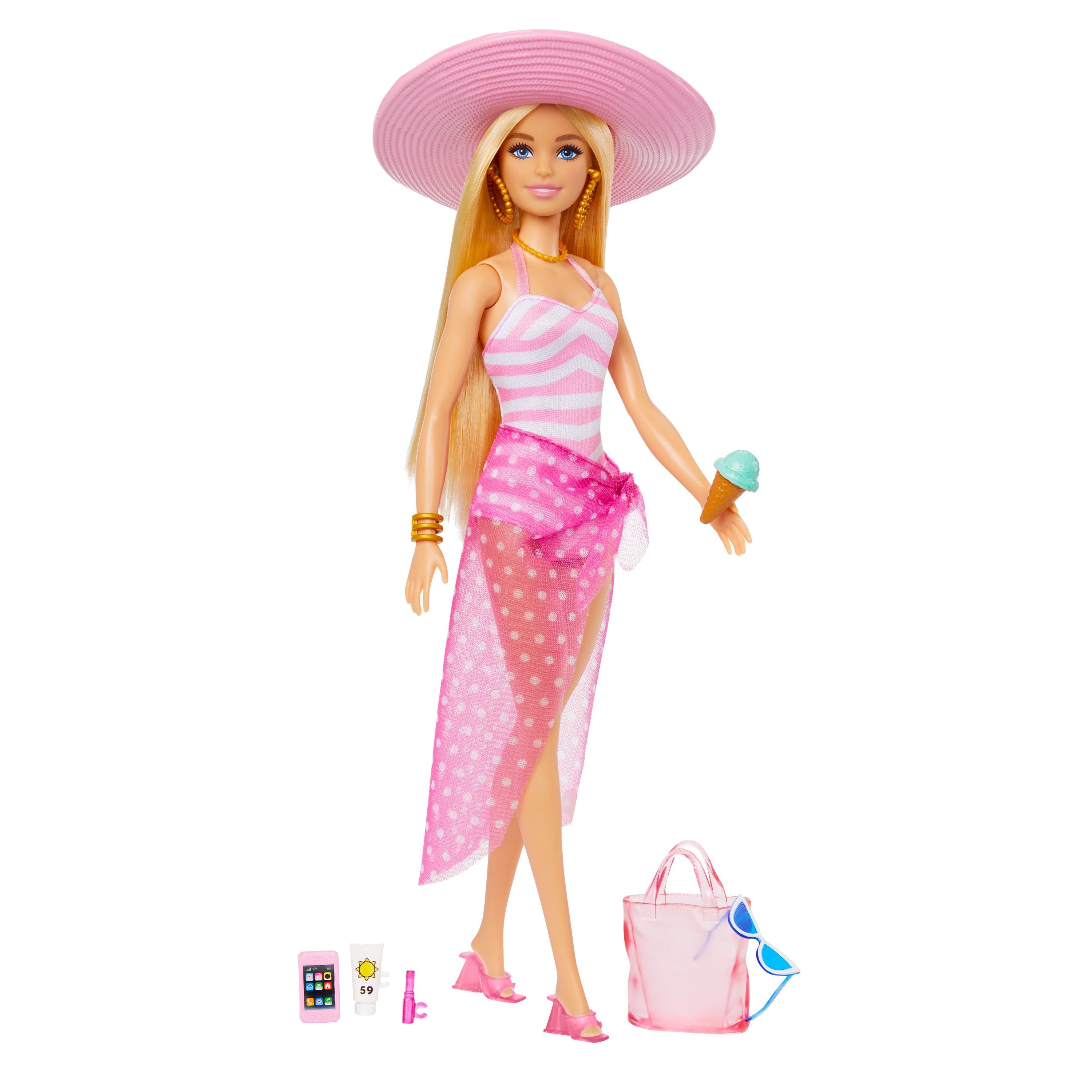 Muñeca Mattel Barbie Día De Playa Barbie,  Hpl73