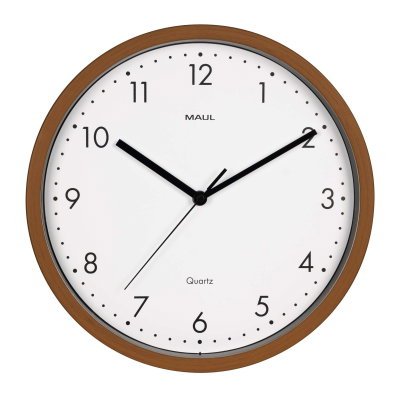 Maul Maulgrain - Reloj De Pared Redondo (30 Cm, Marco De Plástico, Analógico, Silencioso, Sin Pilas)