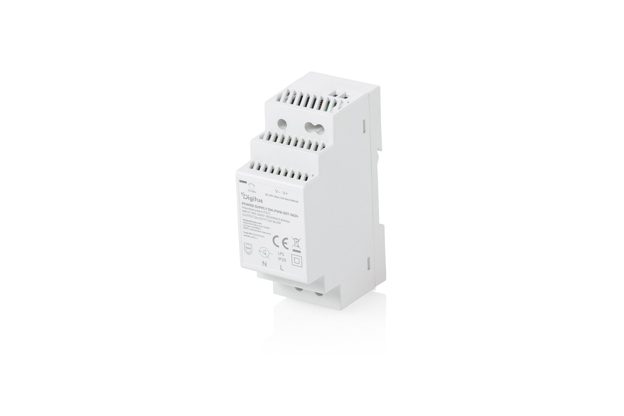 EAN 4016032508120 - Digitus Step Power Supply 24V DC, 1,5A, 36W, enclosed type imagen 1