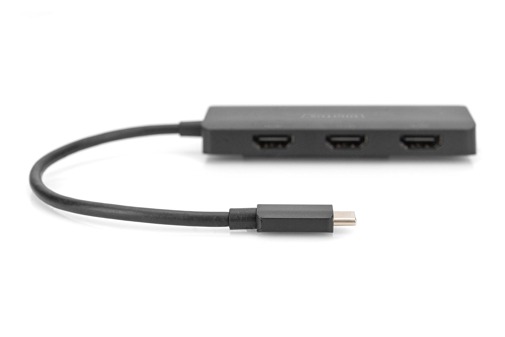 Digitus Usb-Hub 3-Port C ->3xhdmi M.Cable Negro