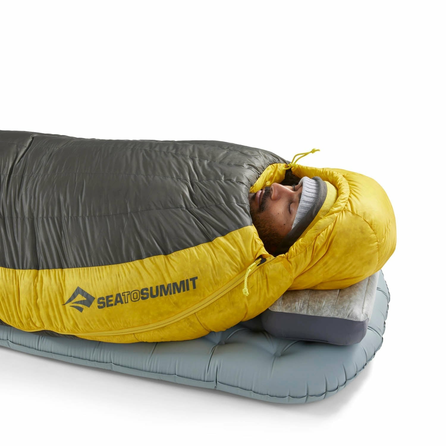 Saco De Dormir Tipo Momia Sea To Summit Spark Gris Y Amarillo