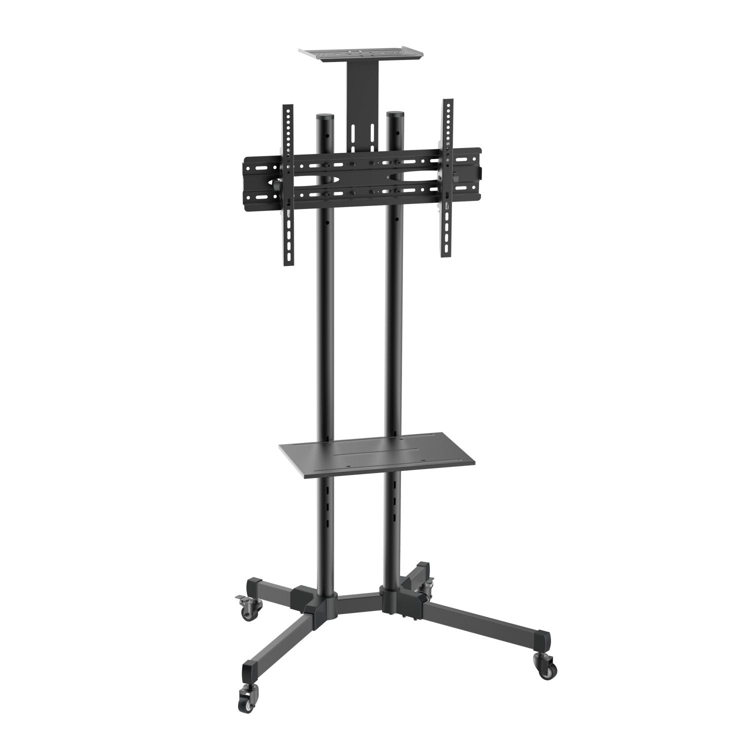 Aisens Soporte Tv Monitor Suelo Eco Bandeja Ruedas 50kg 37-70 Negro Ft70te-035