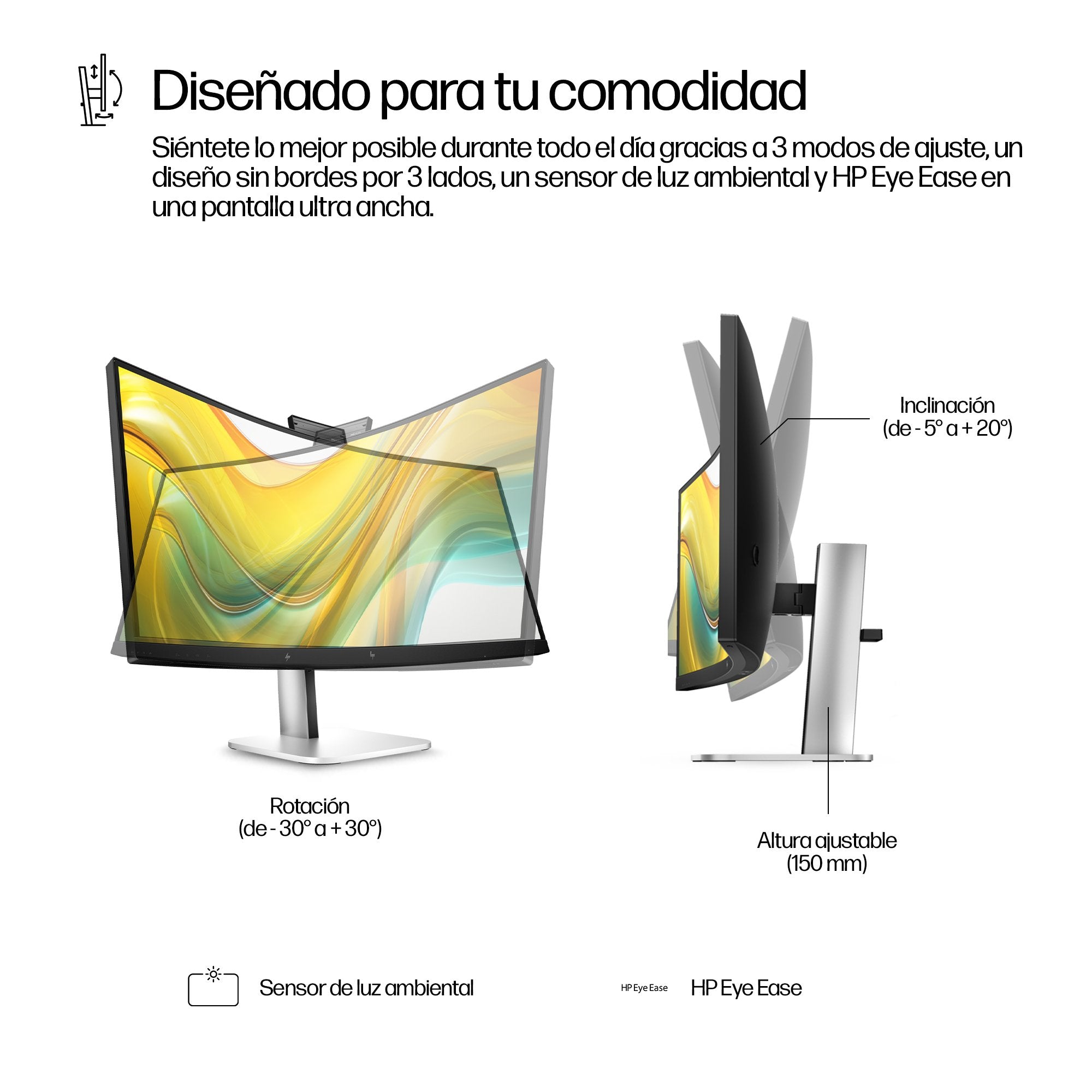 EAN 5715063749630 - HP Series 5 Pro 534pm pantalla para PC 86,4 cm (34") 3440 x 1440 Pixeles Wide Quad HD LCD Negro imagen 8
