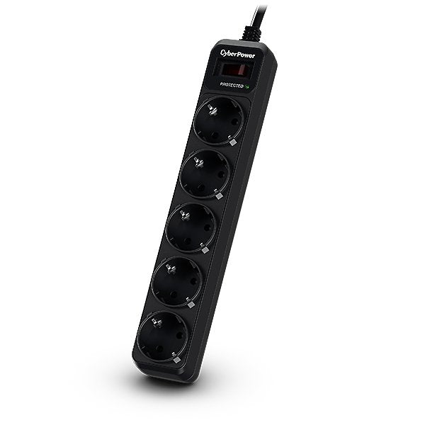 EAN 4712856275858 - CyberPower B0520SC0-DE limitador de tensión Negro 5 salidas AC 200 - 250 V 1,8 m imagen 1