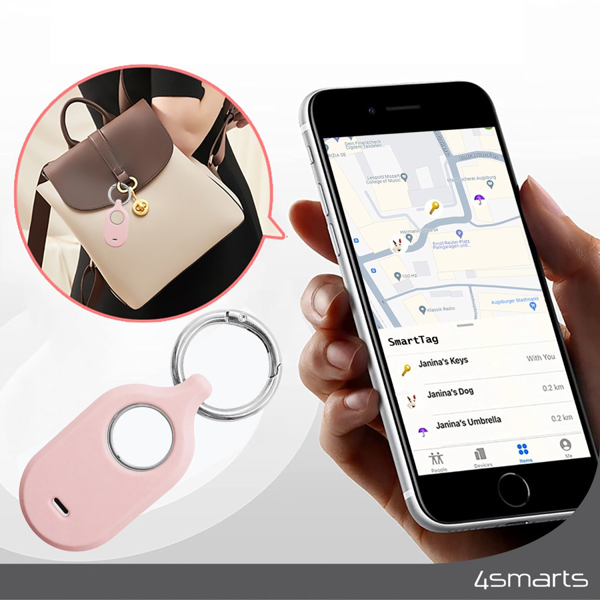 4smarts Silicone Case Set F. Smarttag2 4 Stk (Farbl Gemischt)