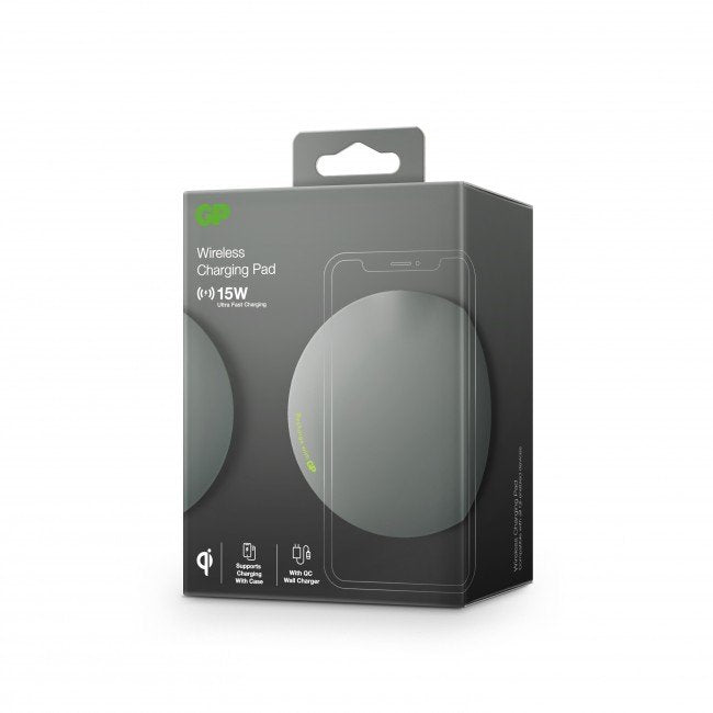 Cargador Inalambrico Gp Qp1a 15w Gris Usb-C 165qp1agrey
