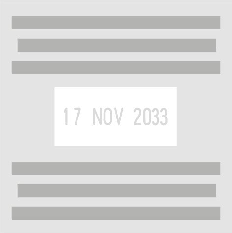 Trodat Wortdrehmempel Printy De M. Datum Db 4817