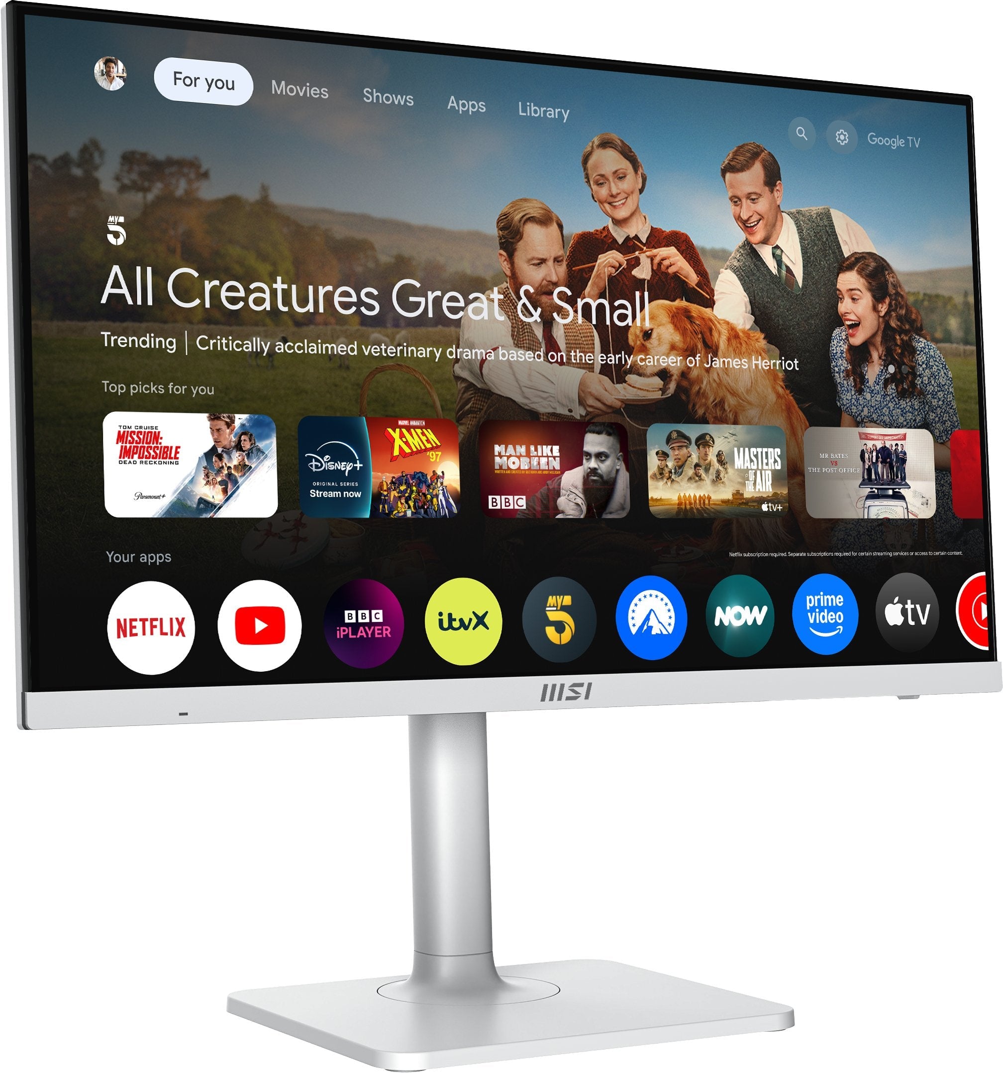 Monitor Msi  27" Modern Md272upswde 3840 X 2160 Pixeles 4k Ultra Hd Blanco