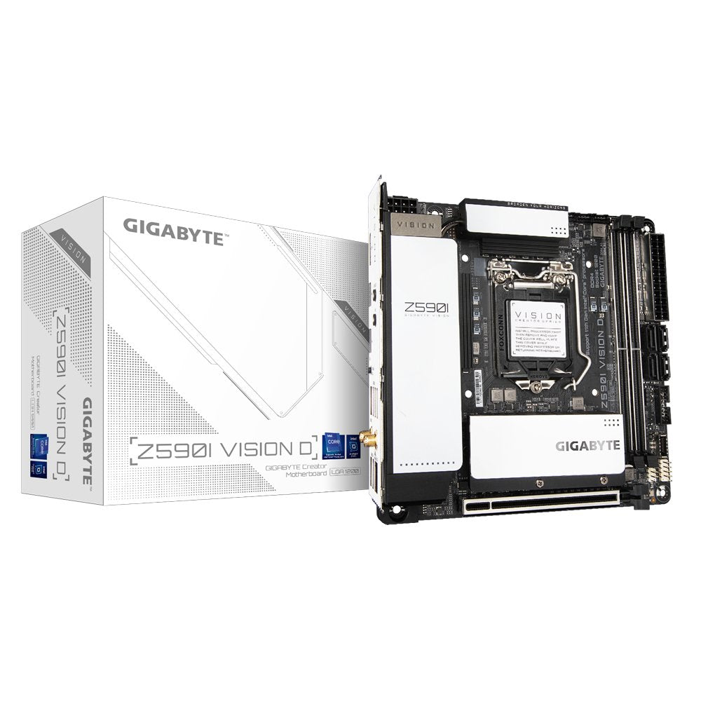 Placa Base Gigabyte Lga1200 Z590i Vision D M-Itx/2xddr4/4xsata6/1xusb-C/1xusb 3.2/1xusb 2.0 Gaz59vsi-00-Ga