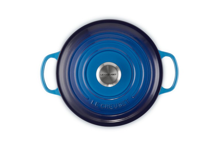 Le Creuset 21177242202430 Signature Gusseisen-Bräter Con Deckel, Ø 24 Cm, Aare