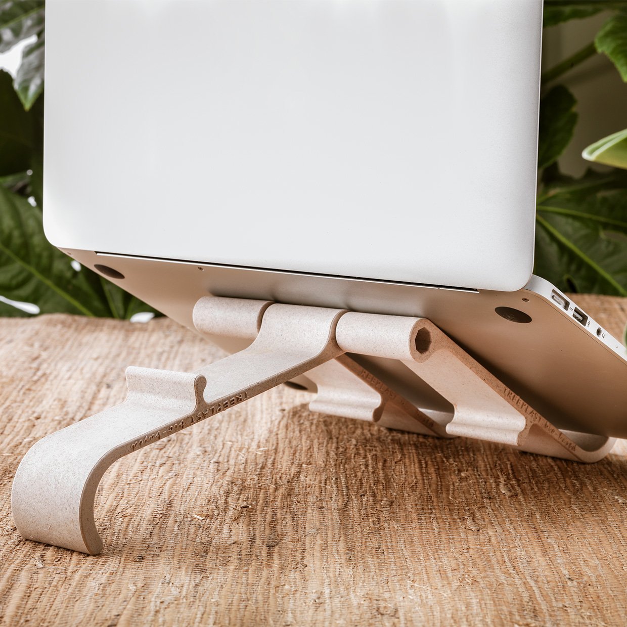 R-Go Tools R-Go Treepod Bio-Based Soporte Para Ordenador Portátil Y Tableta, Blanco