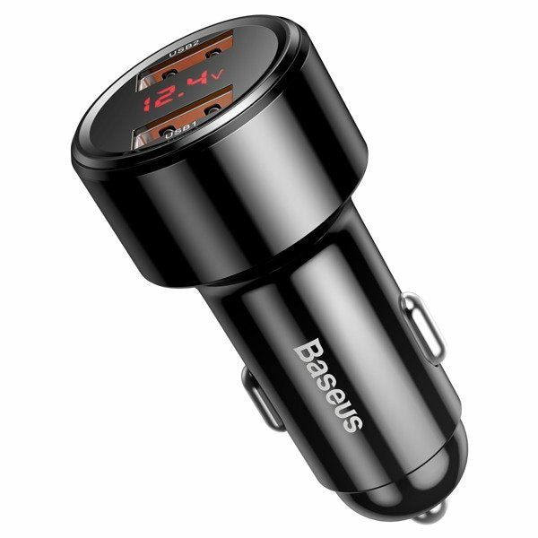 Cargador De Coche Baseus Magic Ccmlc20a-01 2x Usb Qc 3.0 45w