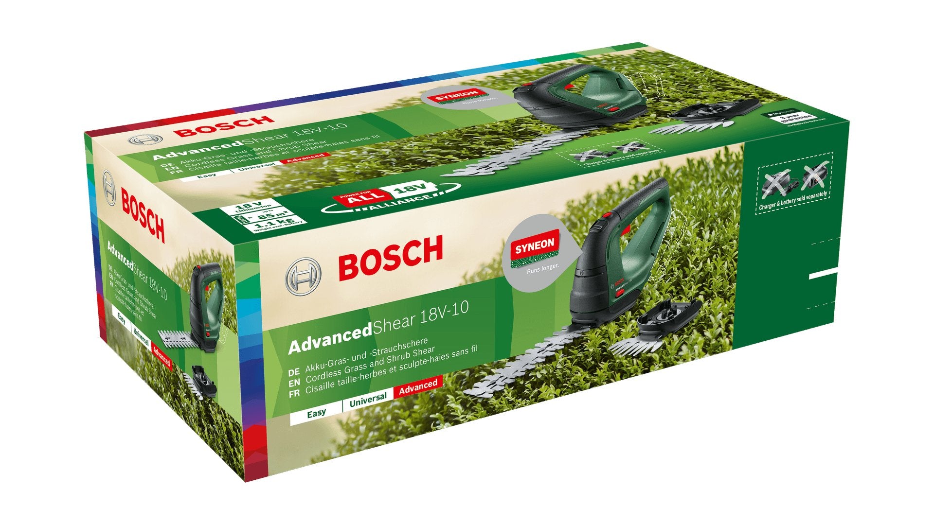 EAN 4059952558417 - Bosch AdvancedShear 18V-10 tijera de césped inalámbrica 10 cm Ión de litio Negro, Verde imagen 11