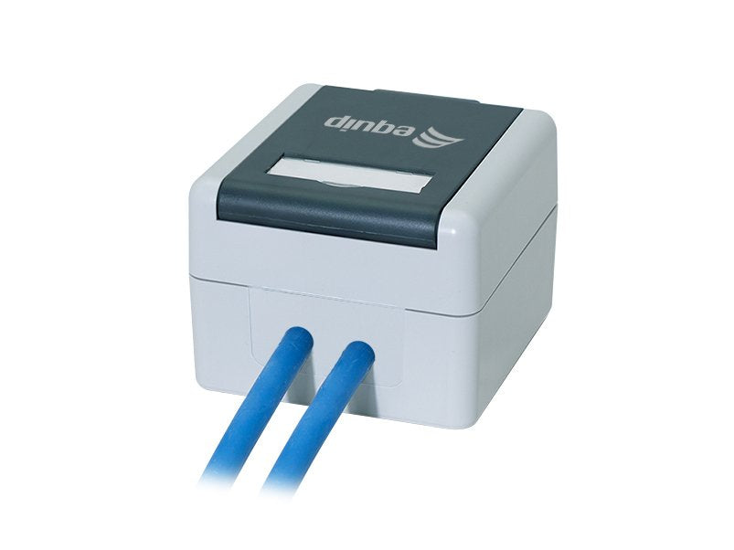 Equip Aufputzdose 2-Port Keymone Ungeschirmt Outdoor Gris