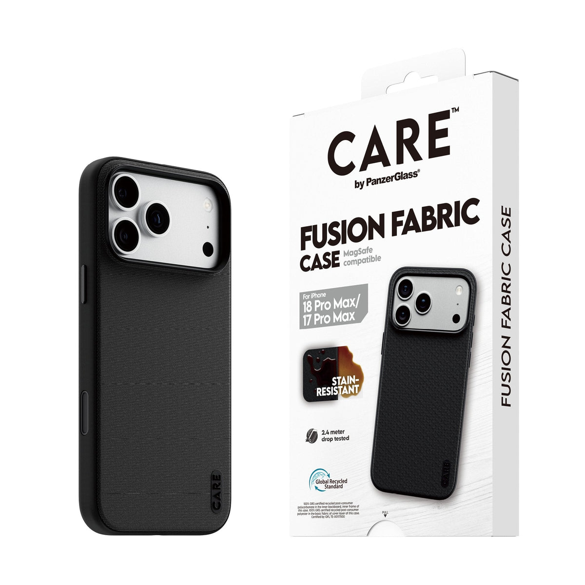Panzerglass Care Fusion Fabric Case Negro Magsafe Iphone 18 Pro Max/ 17 Pro Max