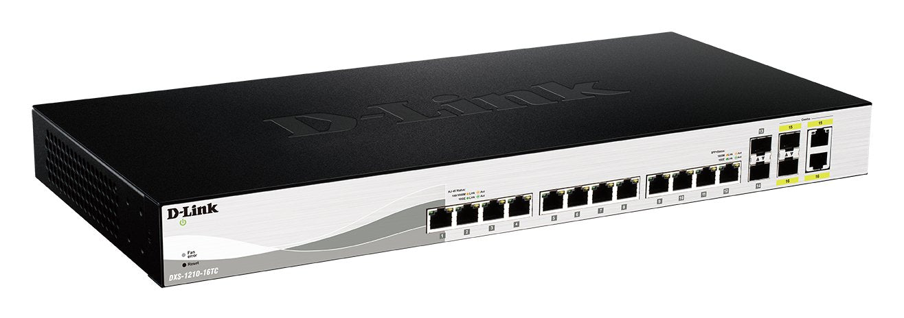 EAN 0790069428548 - D-Link DXS-1210-16TC switch Gestionado L2 10G Ethernet (100/1000/10000) Negro imagen 1