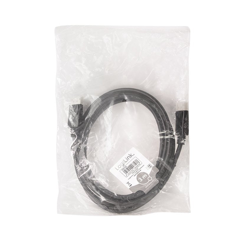 Logilink Cd0102 Cable Displayport 3 M Negro 1.2, 4k/60hz