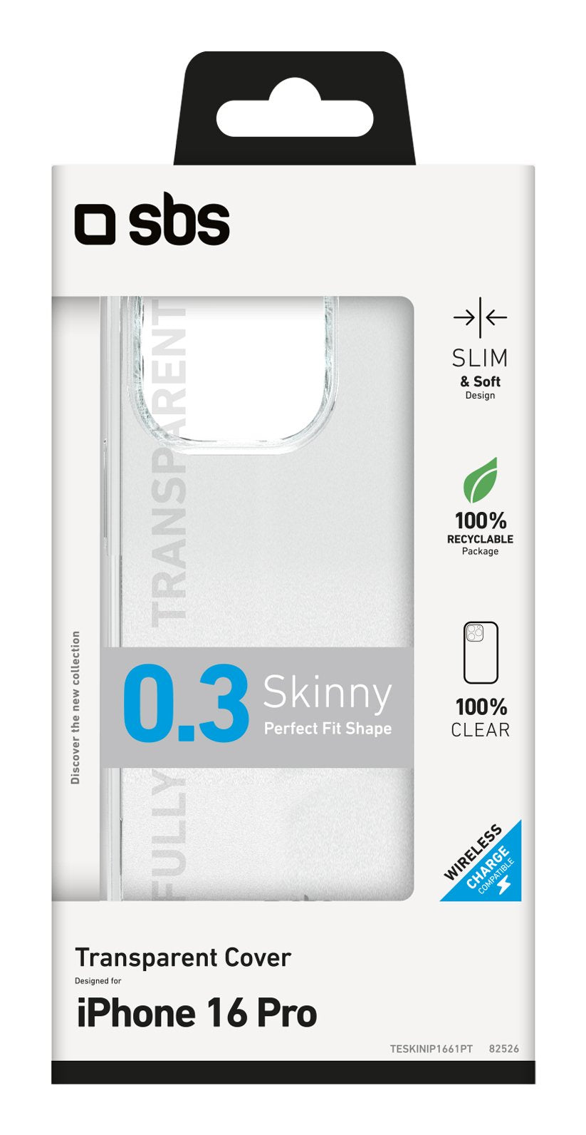 EAN 8018417482526 - SBS TESKINIP1661PT funda para teléfono móvil 16 cm (6.3") Transparente imagen 2
