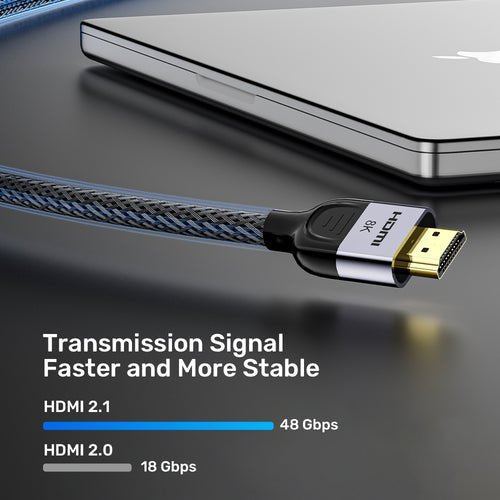 EAN 4894160058287 - UNITEK 8K Braided Nylon 2M cable HDMI HDMI tipo A (Estándar) Gris imagen 6