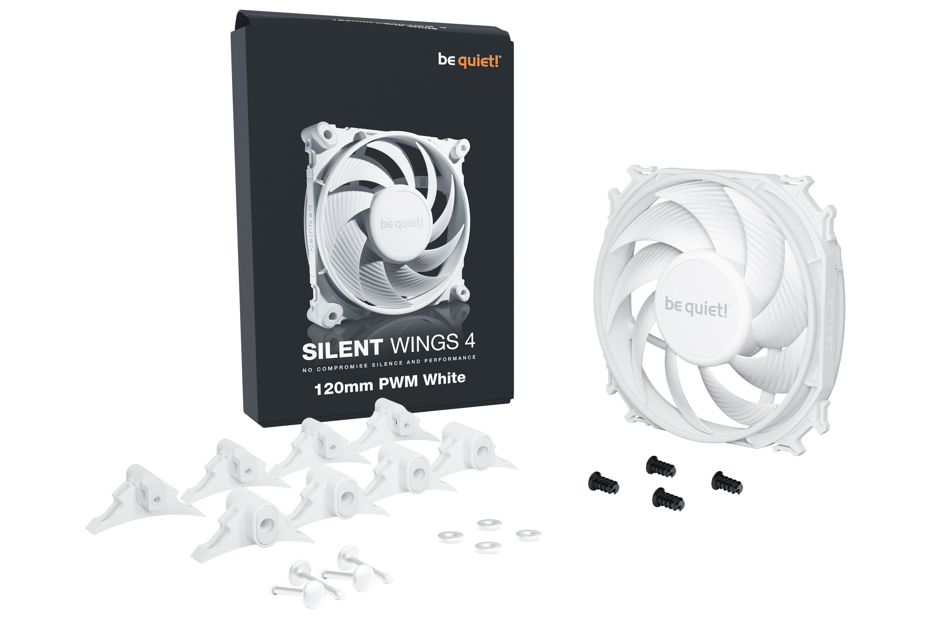 Ventilador Be Quiet! Silent Wings 4 Pwm 120x120x25,  Blanco