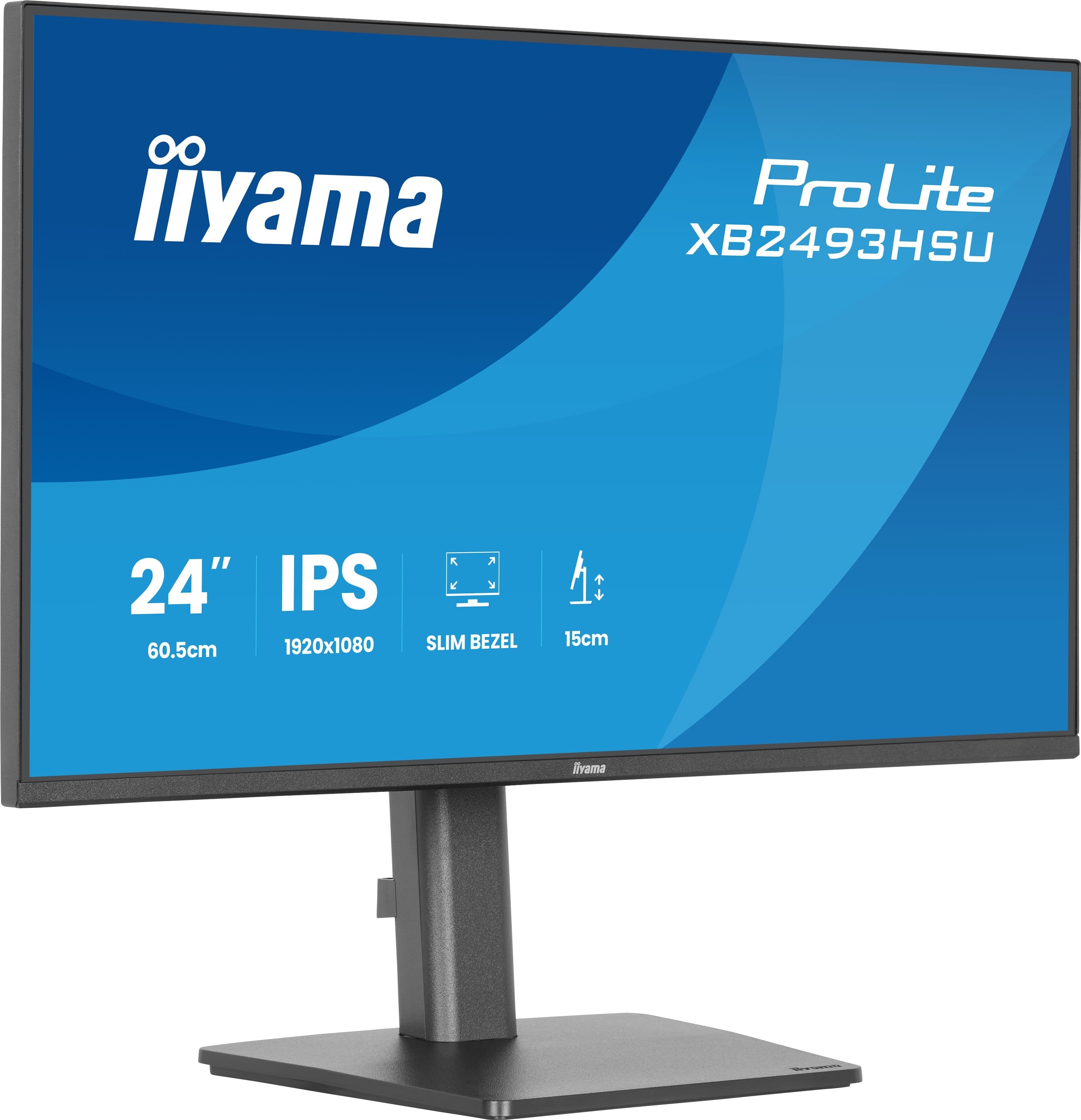 Iiyama 60.5cm 24" Xb2493hsu-B1 16:10 Hdmi+Dp+2xusb Ips