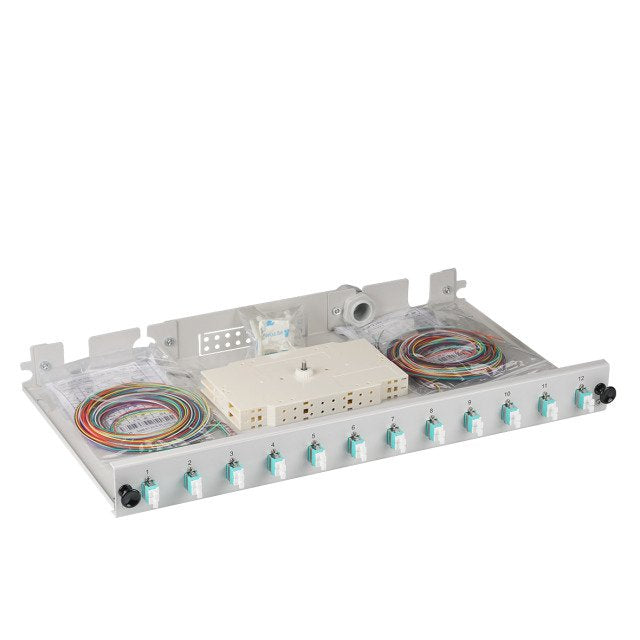 Efb Spleissbox Lc 50 125á Om3 Ausziehbar, 12pigtails   6 Kupp