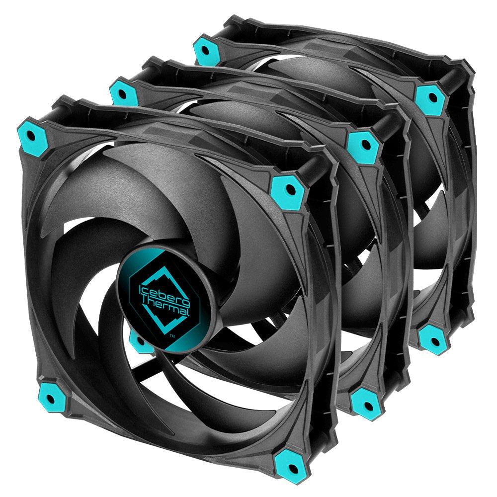 Ventilador Iceberg Thermal Icegale Silent - 120mm  Negro (3er Pack)*