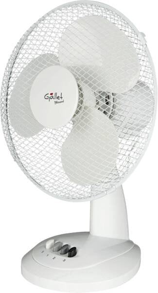 Gallet Ven12 Ventilador De Mesa, Nãºmero De Velocidades 3, 35 W, Oscilaciã³n, 30 Cm De Diã¡Metro, Blanco