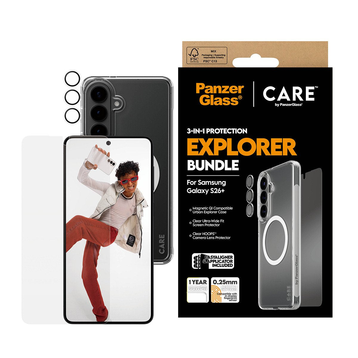 EAN 5715685034510 - PanzerGlass ® | CARE™ by ® 3-in-1 Bundle Samsung Galaxy S26+ Protector de pantalla 1 pieza(s) imagen 2