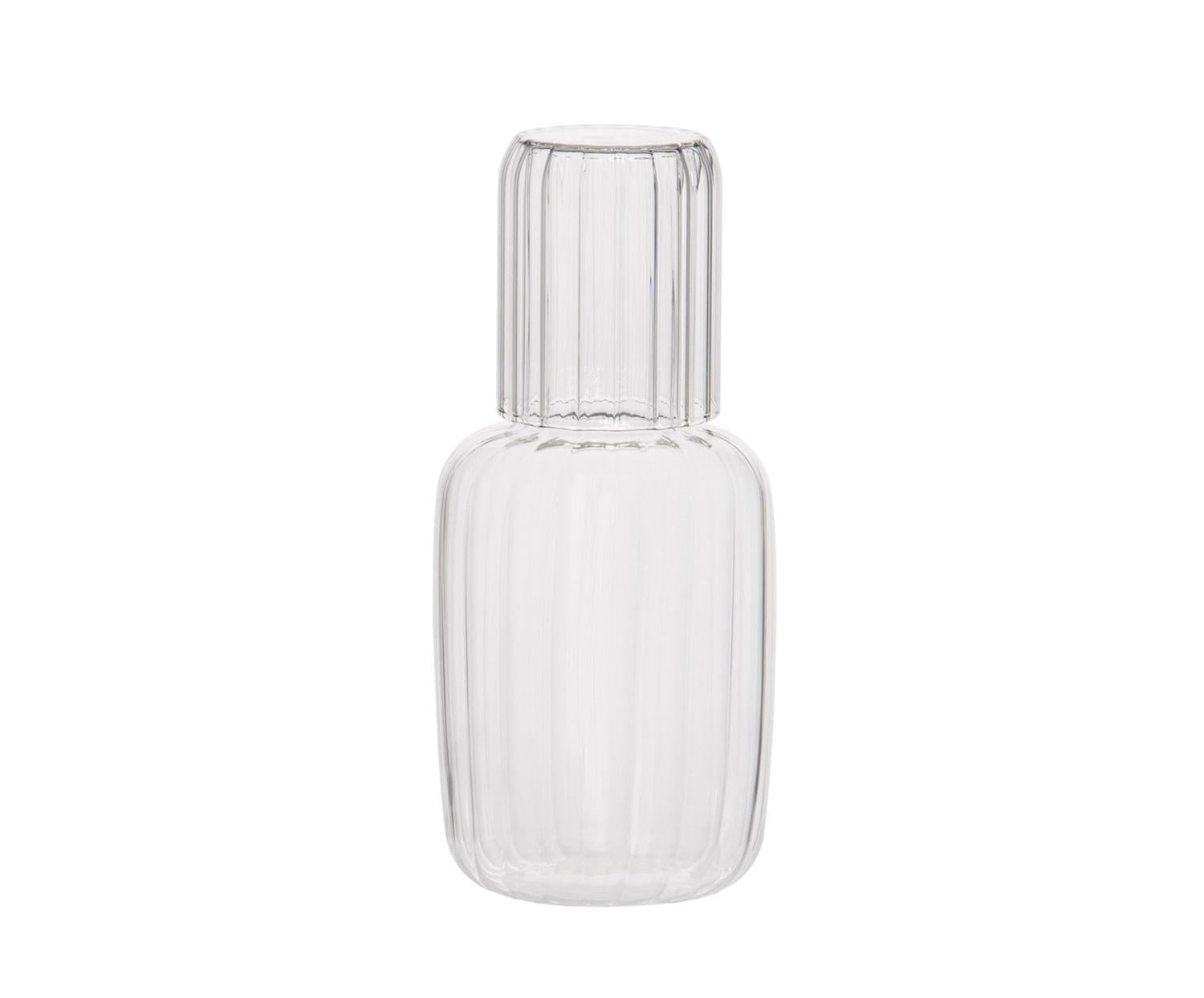 Jarra Vidrio Agua + Vaso, 800 Ml