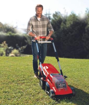 Einhell Power X-Change Battery Cortacésped Rasarro 36/36, 36 Volt (2x18v) Rojo/Negro, 2x Batería De Iones De Litio Más 3.0ah 3413282