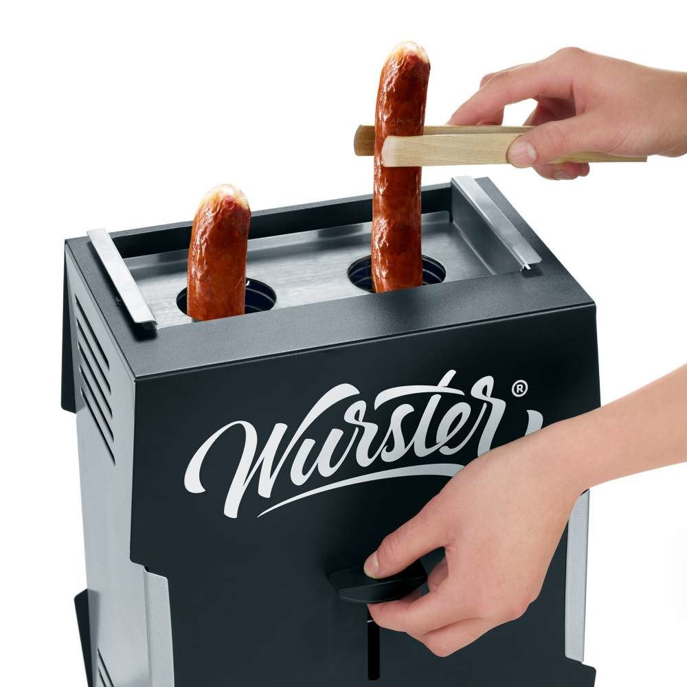 Parrilla Eléctrica Severin Wurster Wt 5005,  Negro/Gris, 2.000 Vatios, Parrilla Para Salchichas 4008146028328