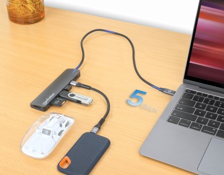 Manhattan Usb-C Pd A Hdmi 7-In-1 4k Dockingmation Gris