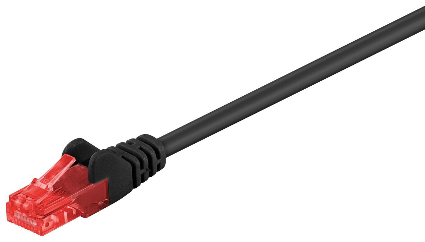 U/Utp Cat6 7.5m Black Pvc Unshielded Network Cable,