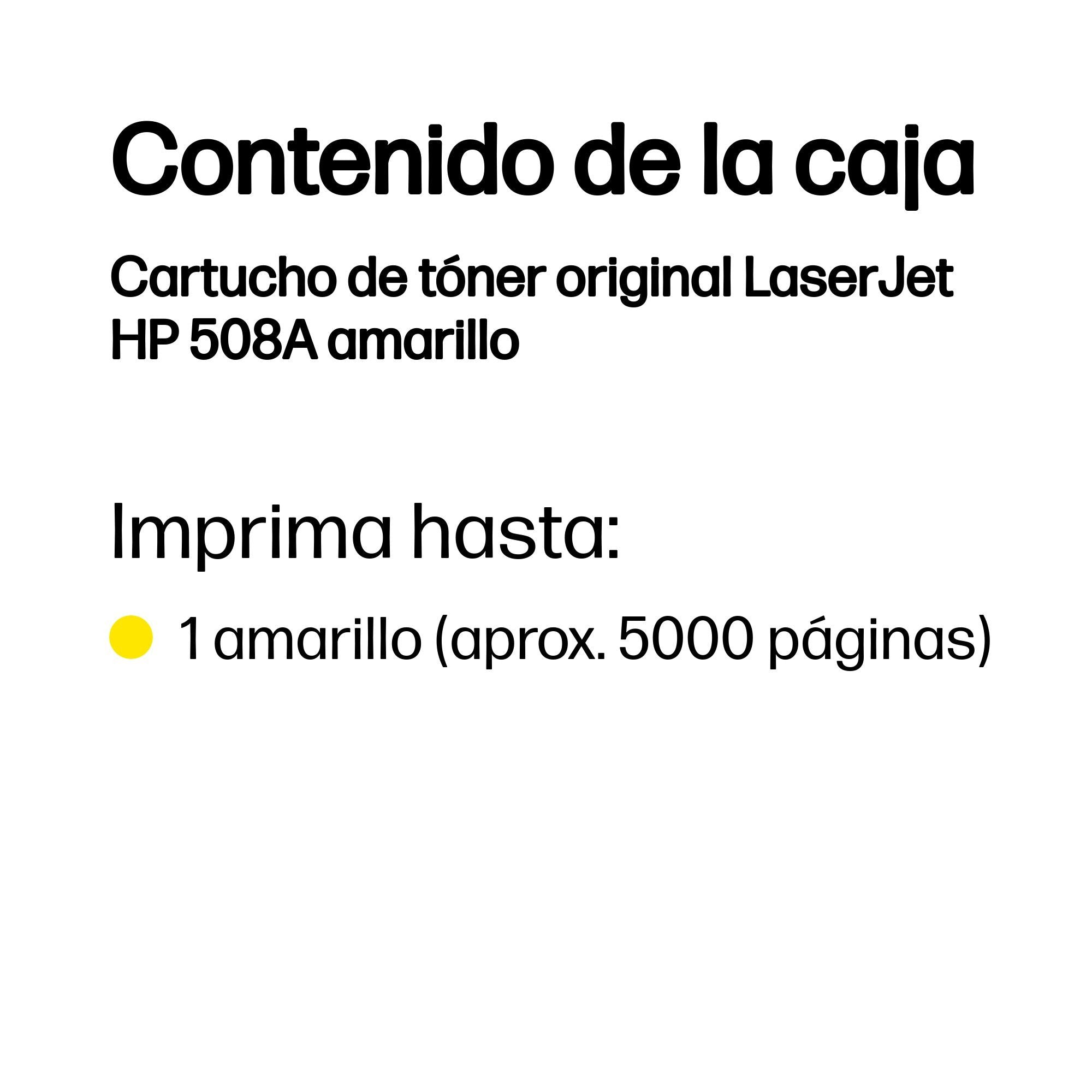 EAN 0888793237588 - HP 508A Yellow Original LaserJet Toner Cartridge cartucho de tóner 1 pieza(s) imagen 3