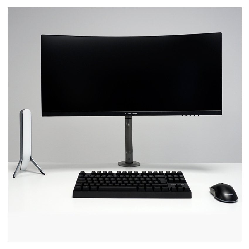 Lc-Power Lc-Eq-A32b Soporte Para Monitor 81,3 Cm (32") Negro Escritorio