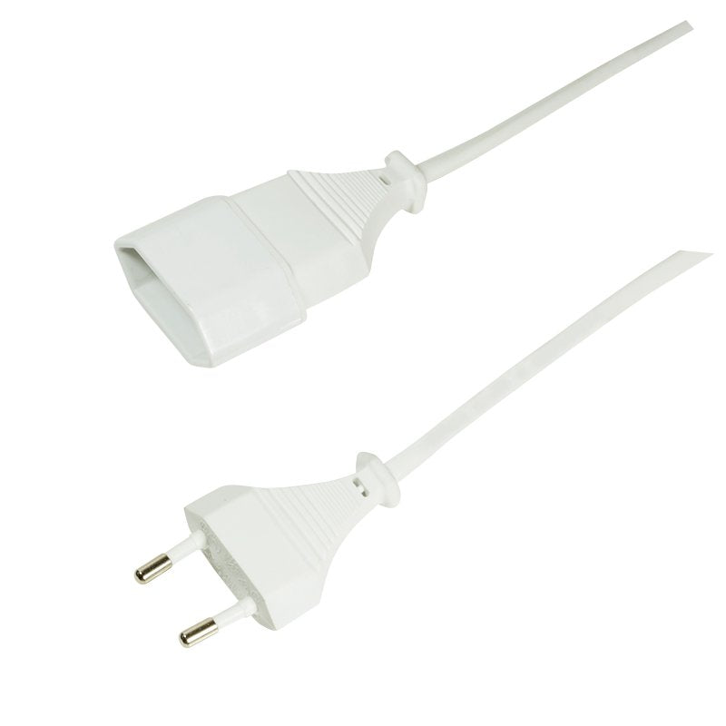 Logilink Cable De Alimentación, De Extensión 2m, Blanco
