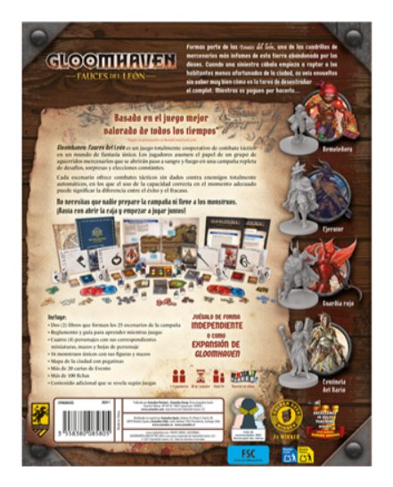 EAN 3558380085805 - Asmodee CPHGH03ES juego de tablero Gloomhaven Fauces del león Juego de mesa Táctico imagen 2