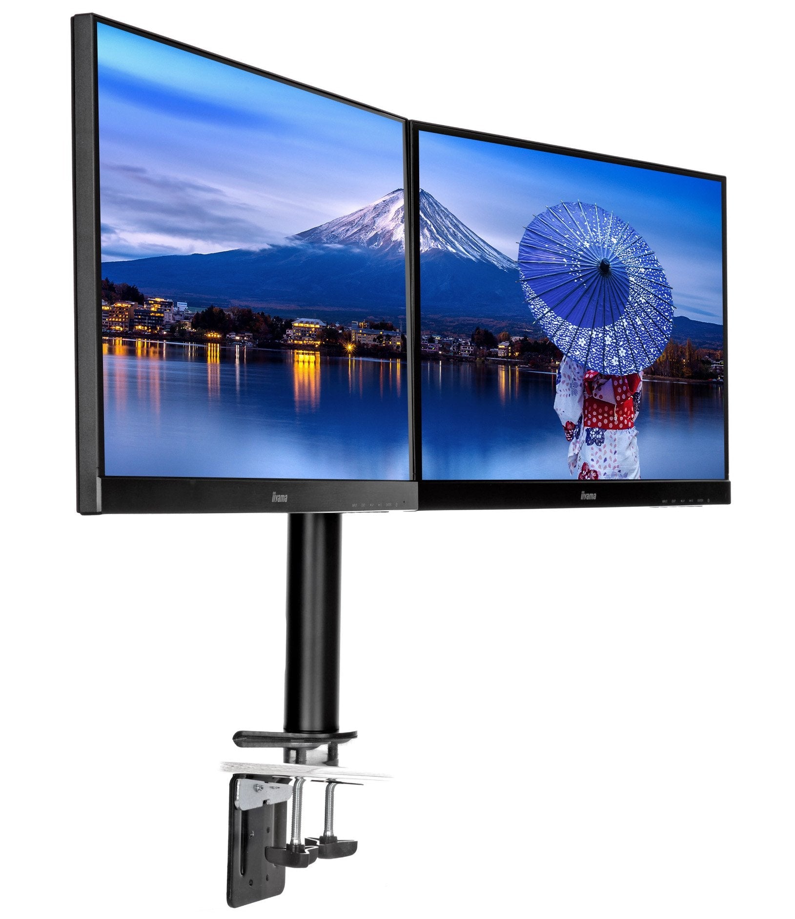 Iiyama Ds1002c-B1 Soporte De Mesa Para Pantalla Plana 76,2 Cm (30") Abrazadera Negro