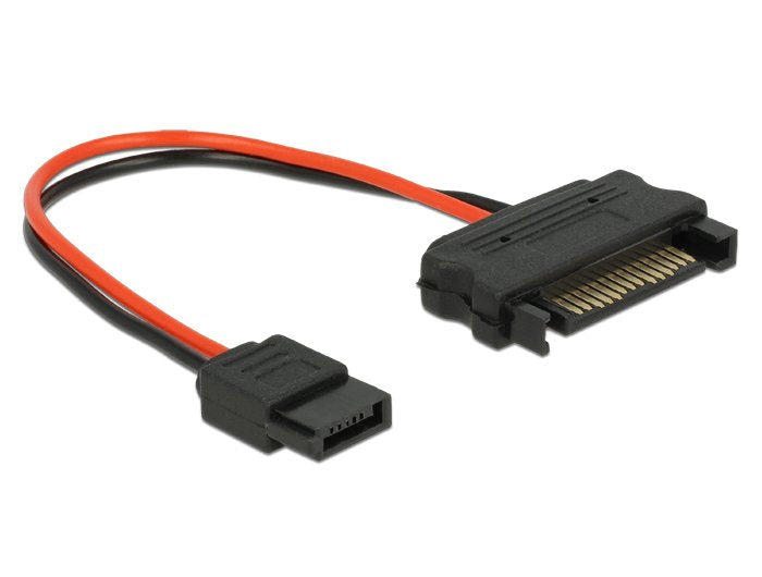 Delock Cable Power Sata 15 Pin Macho > Slim Sata 6 Pin