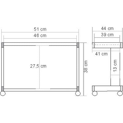 Roline Mini-Impresora Mesa, Hasta 30 Kg, Gris