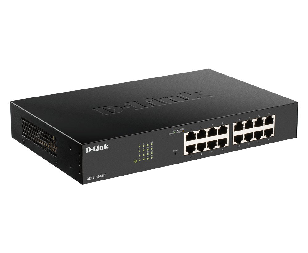 Switch Gestionable D-Link Dgs-1100-16v2 16 Puertos Rj-45 Gigabit 10 100 1000
