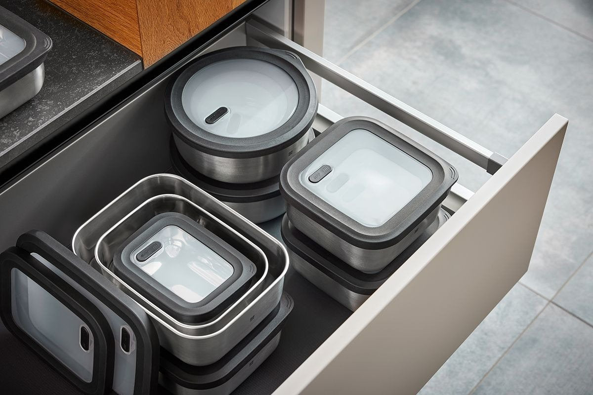 EAN 4006664127769 - GEFU 12776 recipiente de almacenar comida Rectangular Contenedor 2,6 L Negro, Acero inoxidable 1 pieza(s) imagen 3