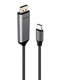 2m Bi-Directional Usb Type C To Displayport 8k60hz Cable